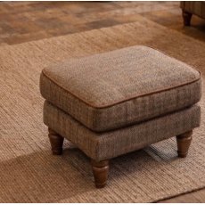 Vintage Sofa Company Alba Footstool In Harrington Tweed Vintage Sofa Company Alba Footstool In Harrington Tweed