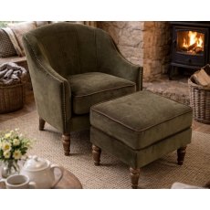 Vintage Sofa Company Alba Chair In Verona Seaweed With Piping Vintage Sofa Company Alba Chair In Verona Seaweed With Piping