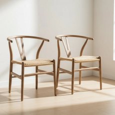 Carlton Furniture Holcot Rattan Wishbone Dining Chair Carlton Furniture Holcot Rattan Wishbone Dining Chair