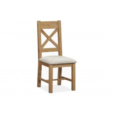 Hafren Collection Sherlock Tewkesbury Upholstered X Back Dining Chair Hafren Collection Sherlock Tewkesbury Upholstered X Back Dining Chair