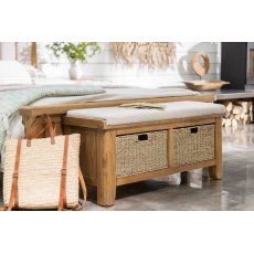 Hafren Collection Sherlock Tewkesbury Upholstered Hall Bench