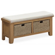 Hafren Collection Sherlock Tewkesbury Upholstered Hall Bench