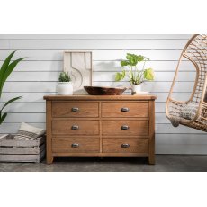 Hafren Collection Sherlock Tewkesbury 6 Drawer Wide Chest