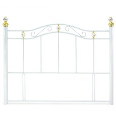 Metal Beds Warwick White Headboard