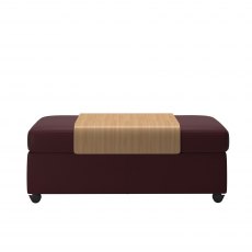 Stressless Ottoman Double Footstool With Table