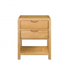 Ercol Bosco 2 Drawer Bedside Cabinet