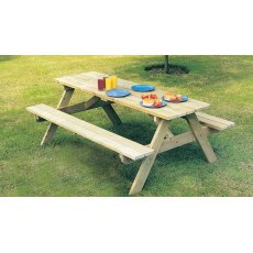 Alexander Rose Pine Woburn Picnic Table 5ft