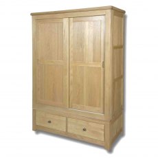 Real Wood Manhattan 2 Door Sliding Wardrobe