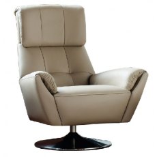 Parker Knoll Evolution Design 1703 Swivel Chair With Chrome Base
