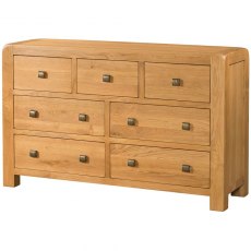 Devonshire Avon Oak 3 Over 4 Chest