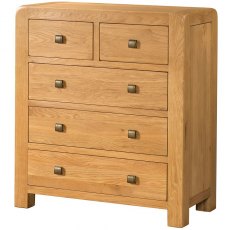 Devonshire Avon Oak 2 Over 3 Chest
