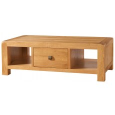 Devonshire Avon Oak Large Coffee Table With Drawer