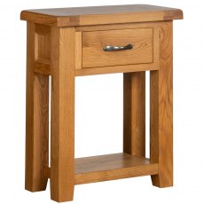 Devonshire Somerset Oak 1 Drawer Console Table