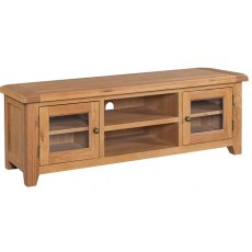 Devonshire Somerset Oak Wide Screen TV Unit