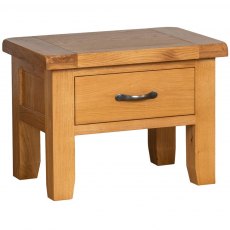 Devonshire Somerset Oak Side Table With Drawer