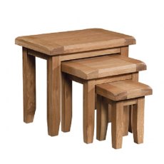 Devonshire Somerset Oak Nest Of Tables