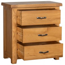 Devonshire Somerset Oak 3 Drawer Chest