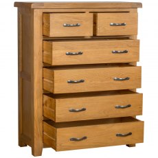 Devonshire Somerset Oak 4 + 2 Chest