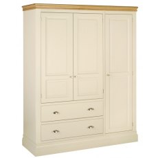 Devonshire Living: Lundy Painted Triple Wardrobe With Drawers
