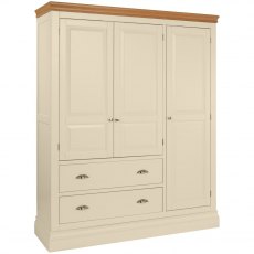 Devonshire Lundy Painted Triple Wardrobe With Drawers