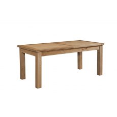 Devonshire Dorset Light Oak Dining Table 2 Extensions Large