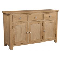 Devonshire Dorset Light Oak 3 Door Sideboard