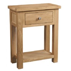 Devonshire Dorset Light Oak 1 Drawer Console Table