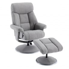 GFA Biarritz Swivel Recliner And Footstool