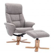 GFA Marseille Swivel Recliner And Footstool