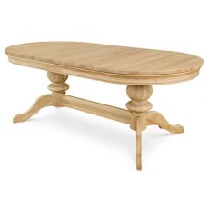 Clemence Richard Moreno Oak Double Pedestal Table