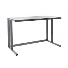 Alphason Desks Air Black Framed And Smoked Glass Desk