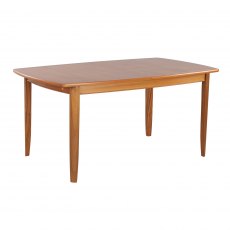 Nathan Classic Teak Extending Boat Shaped Dining Table on Legs