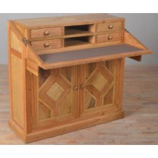 Carlton Furniture Manor Welbeck Campaign Desk (Marble Inlay)