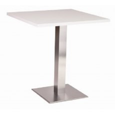 Hafren Contract Danilo Medium Round Base  Table with Square  Laminate Top