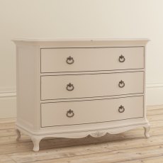 Willis & Gambier Ivory 3 Drawer Low Chest