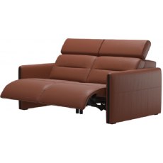 Stressless Emily Powered 2 Seater Recliner With Wooden Inlay