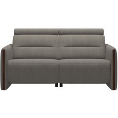 Stressless Emily Static 2 Seater Sofa With Wooden Inlay