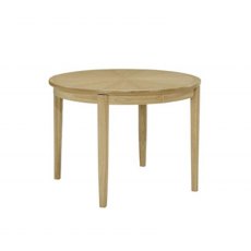 Nathan Shades Oak Circular Dining Table on Legs with Sunburst top