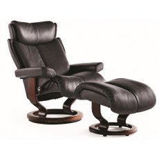 Stressless Magic Classic Base Chair With Footstool