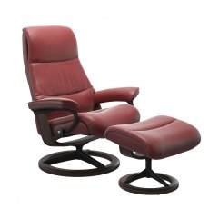 Stressless View Signature Base Chair With Footstool