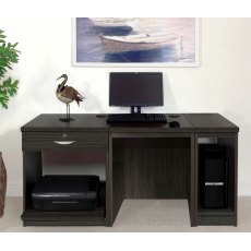 R White Cabinets Set 10 - Desk with Printer & Computer Units