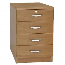 R White Cabinets 4 Drawer Unit