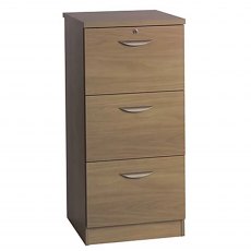 R White Cabinets 3 Drawer Mid Height Filing Cabinet