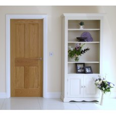 Andrena Barley 36" Wide Open Bookcase with Bottom Door