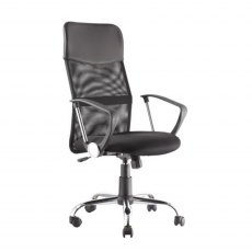 Alphason Mesh Chairs Orlando Black Chair