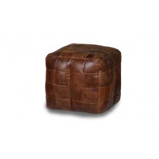 Vintage Sofa Company Leather Bean Bag Cube