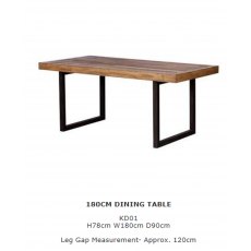 Hafren Collection Sherlock Nixon 180cm Dining Table