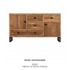 Hafren Collection Sherlock Nixon Wide Sideboard