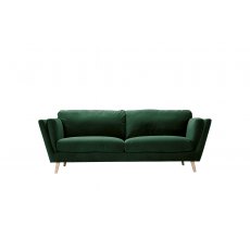 Sits Nova Fabric Fixed Cover 3 Seater Sofa Standard Comfort