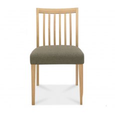 Bentley Designs Bergen Oak Low Slat Back Dining Chair